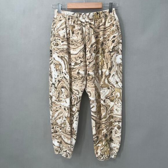 Bassike Marble Print Sweatpants Womens 0 Joggers Lounge Wear - Picture 5 of 10
